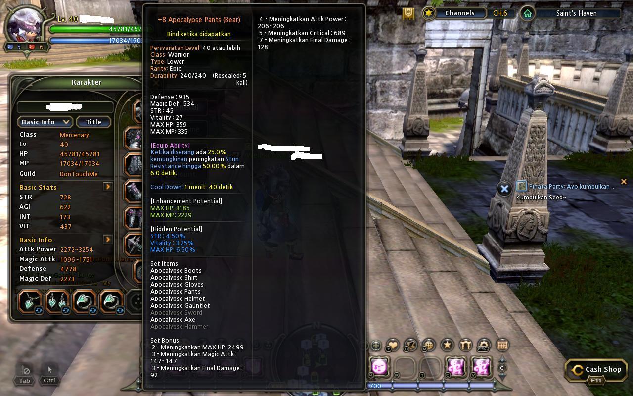 CHAR DRAGONEST MERCHENARY INA VESTINEL Murah