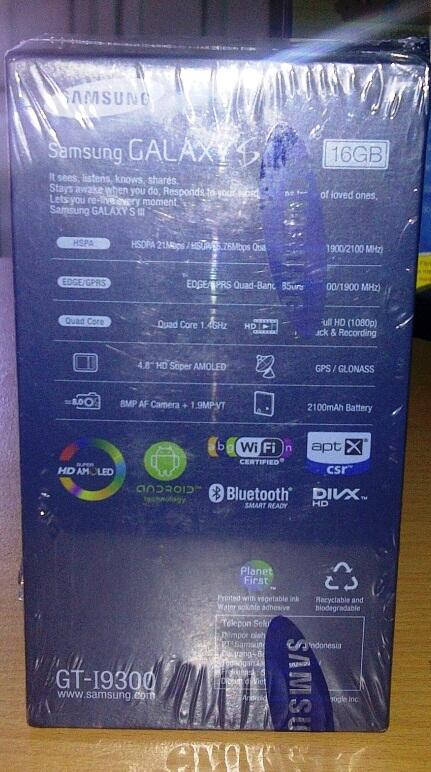 <BeKom> Samsung Galaxy SIII/S3 Pebble Blue BNIB 100% Garansi Resmi SEIN (Semarang)