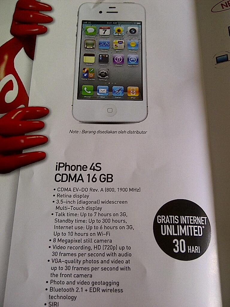 Terjual Promo Blackberry GSM, BB CDMA, Iphone 4S Cdma, Smartfren ...