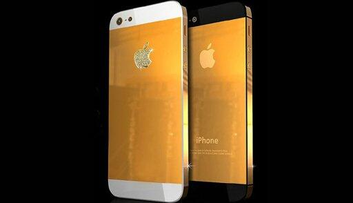 Iphone5 berlapis Emas dan berlian