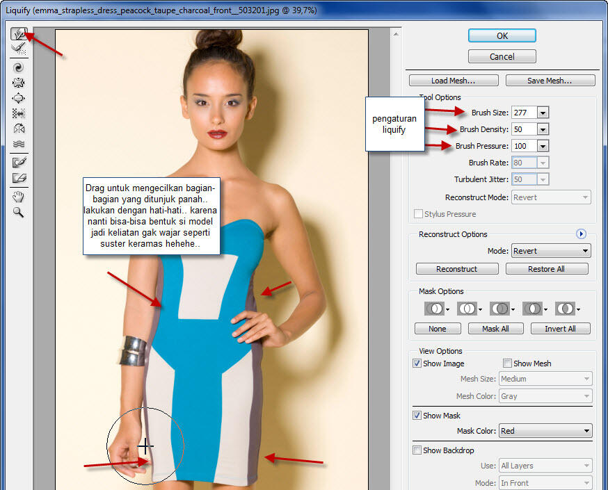 Photoshop Untuk Usaha  Cara Menempelkan Baju hasil design ke model