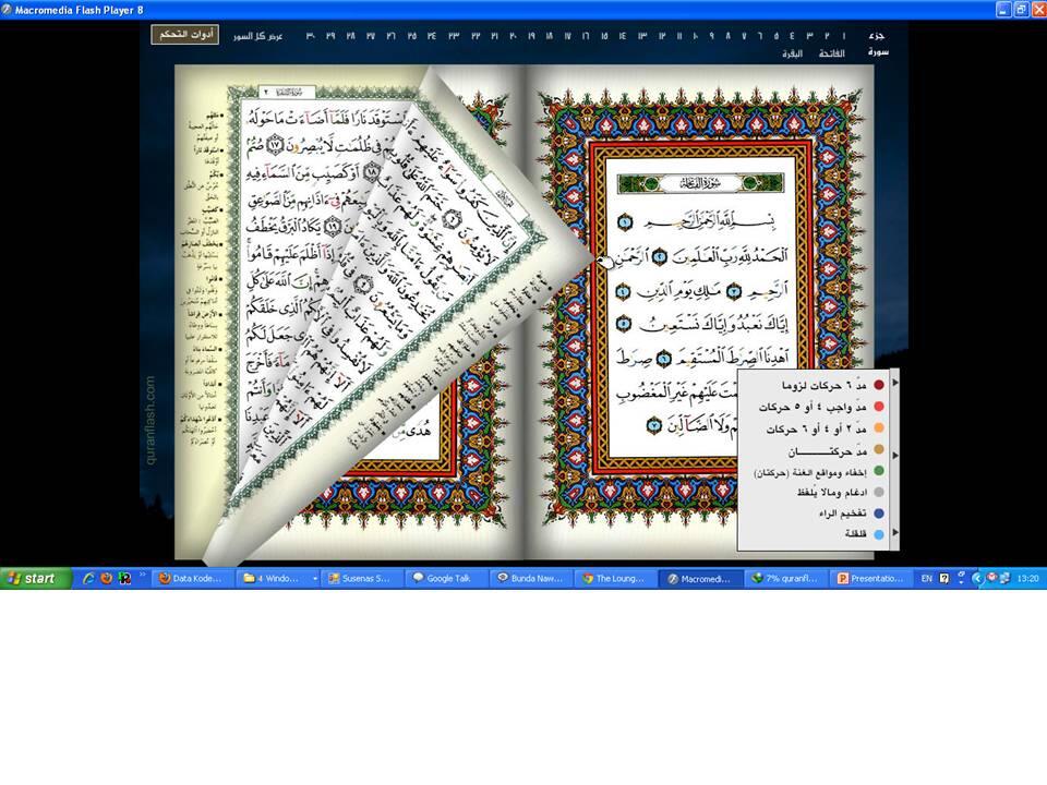 Silahkan Sedot Gan.. Al Quran Flash Tajwid Mantaap...