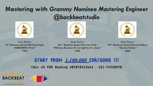Backbeat Studio Mastering Package