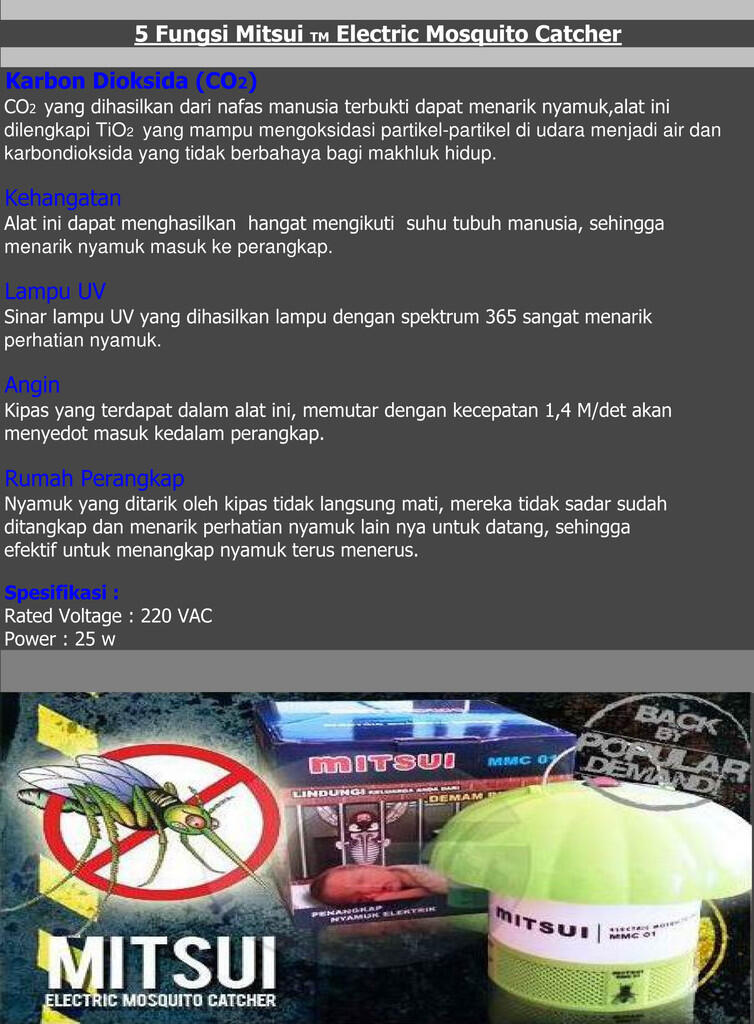 Di Jual Mitsui TM Electric Mosquito