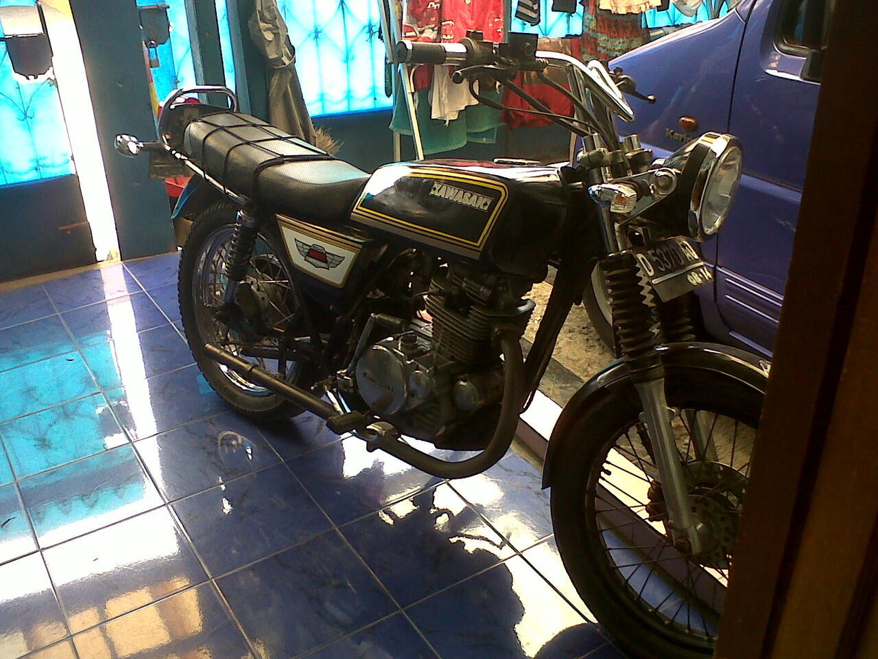kawasaki KZ 200 cc binter mercy mesin mulus abis surat2 lengkap pajak panjang bandung
