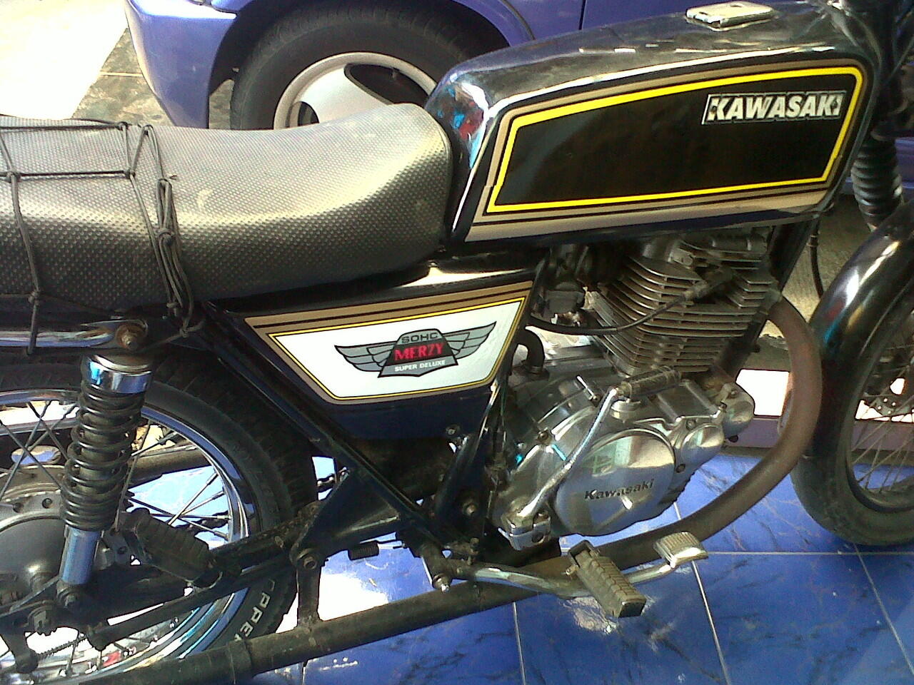 kawasaki KZ 200 cc binter mercy mesin mulus abis surat2 lengkap pajak panjang bandung