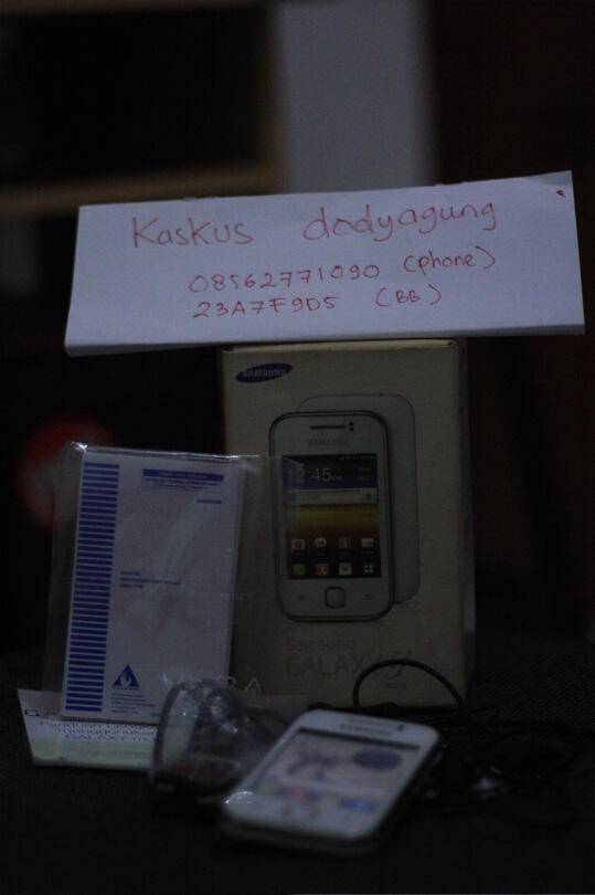 DIJUAL SAMSUNG GALAXY YOUNG (WHITE) FULLSET MULUSS