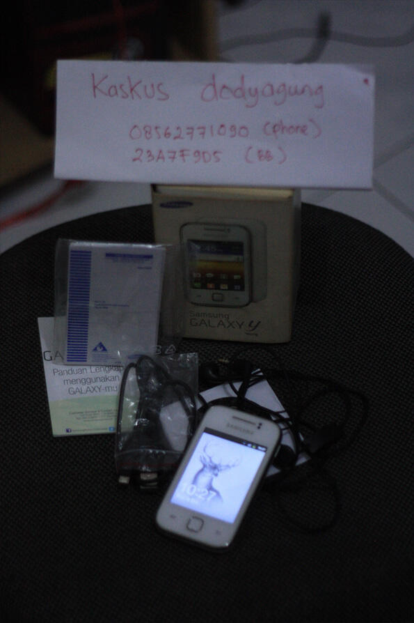 DIJUAL SAMSUNG GALAXY YOUNG (WHITE) FULLSET MULUSS