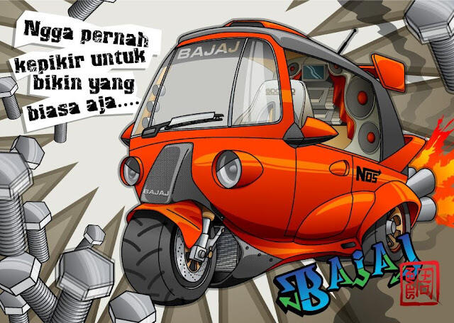 10 Fakta Unik tentang si roda 3 Bajaj (bajay)