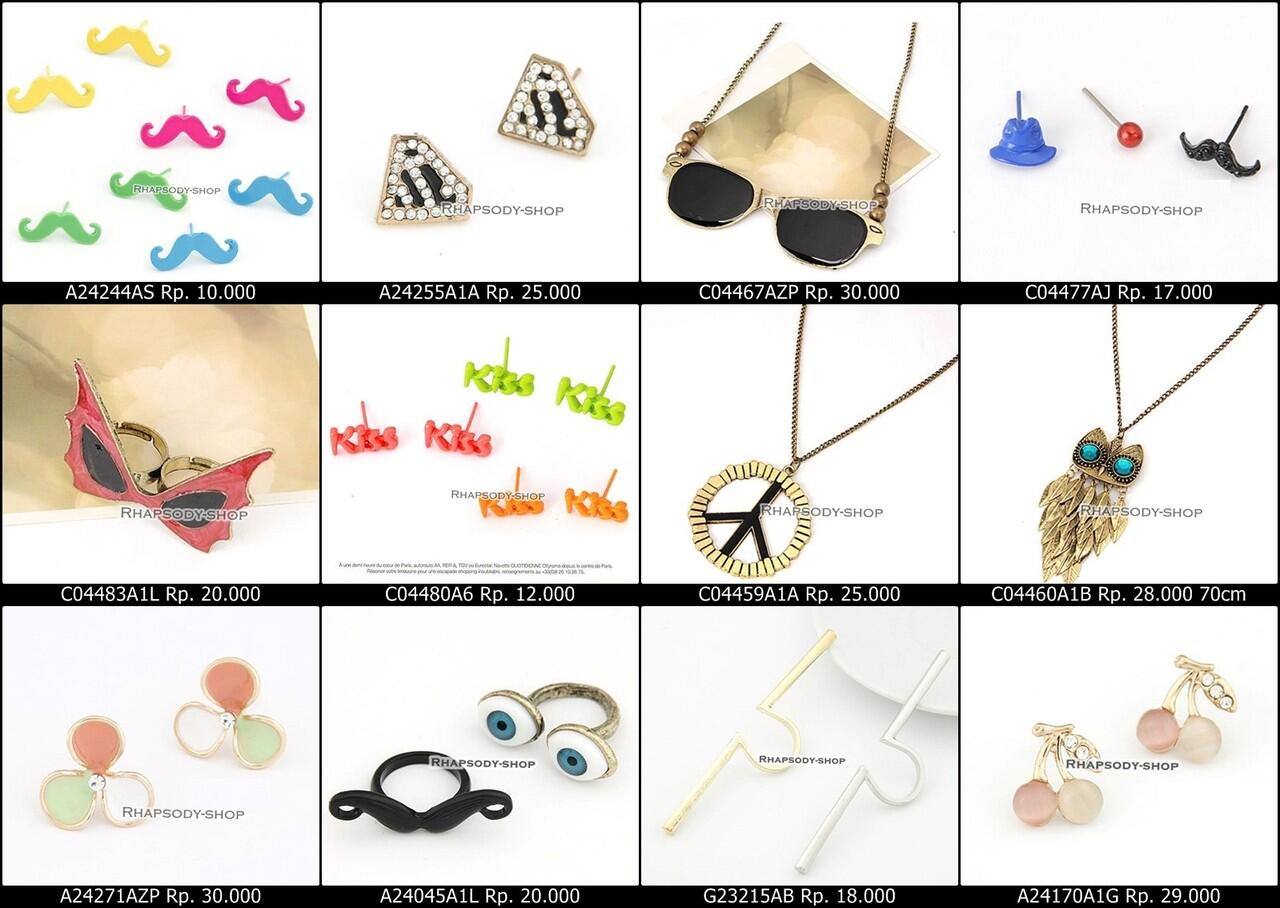 JUAL aksesoris/accessories impor KOREA HONGKONG murah merah!