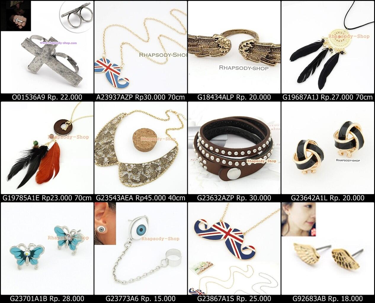 JUAL aksesoris/accessories impor KOREA HONGKONG murah merah!