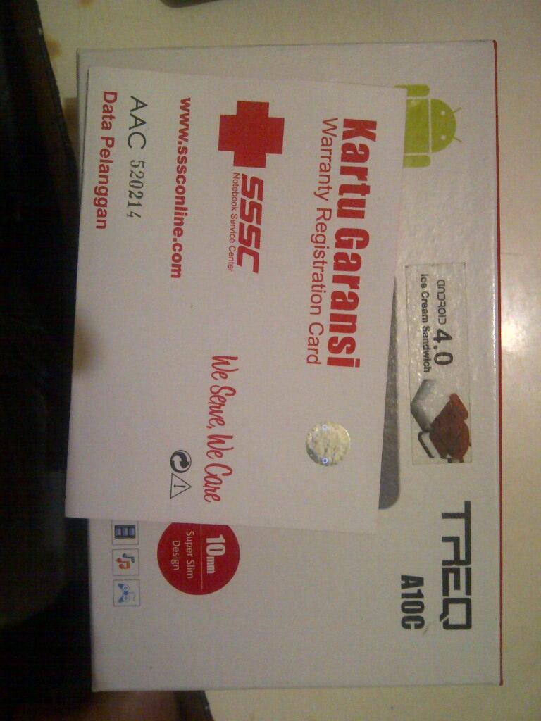 Tablet PC TREQ A10C Rp. 1000.000,- aja (nego tipis)