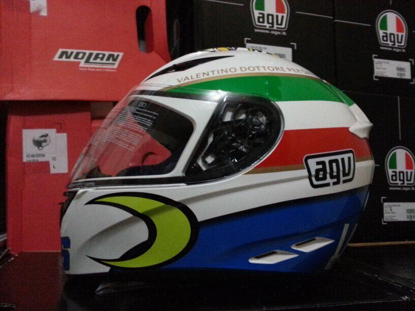 Helm AGV K3 V.Rossi (chicken, Dreamtime, 5Continents,wake up,gothic white dll )