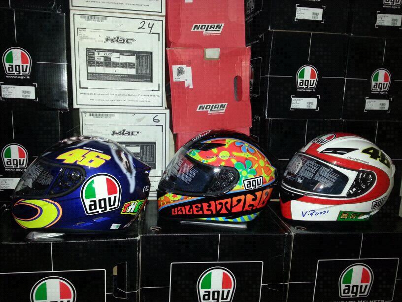 Helm AGV K3 V.Rossi (chicken, Dreamtime, 5Continents,wake up,gothic white dll )