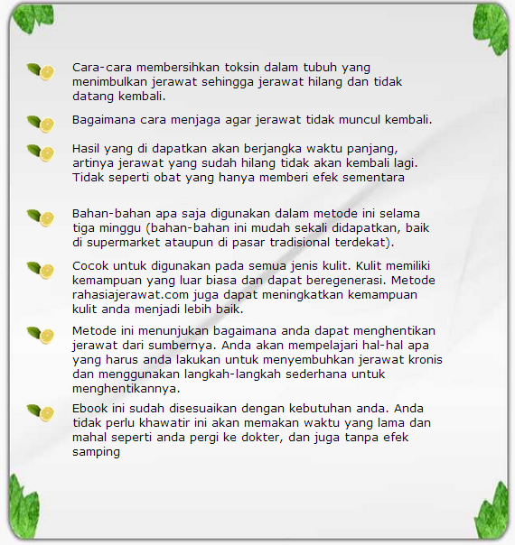 Ebook Program Intensif 21 Hari Menghilangkan Jerawat & Bekas Jerawat Secara Alami