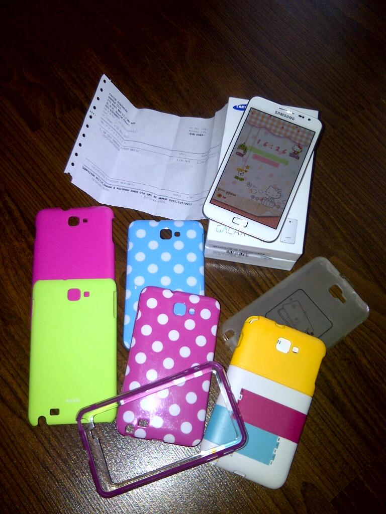 Samsung Galaxy Note N-7000 WHITE 99% GARANSI Panjang BONUS 7 casings