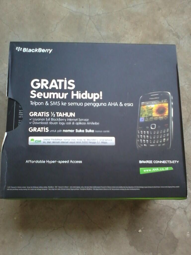 WTS Blackberry 8530 (Aries) garansi TAM bundling AHA.