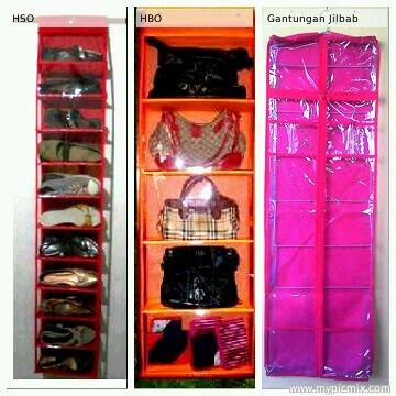 Rak tas gantung HBO ( Hanging Bag Organizer )