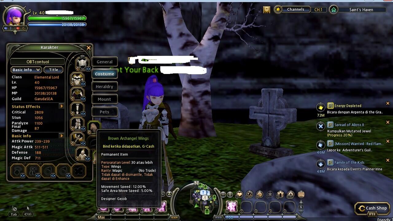 JUAL CHAR DRAGON NEST EL LV 40 ALTHEA TANGERANG-JAKARTA