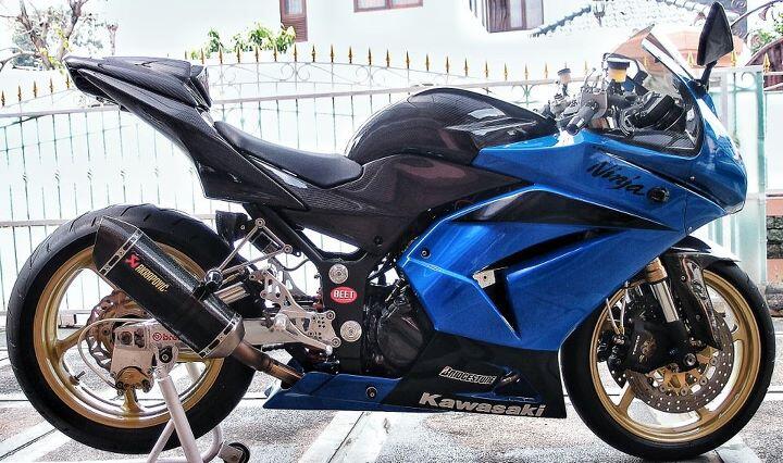 WTS :Kawasaki ninja 250 th 2009 black FULL Speck