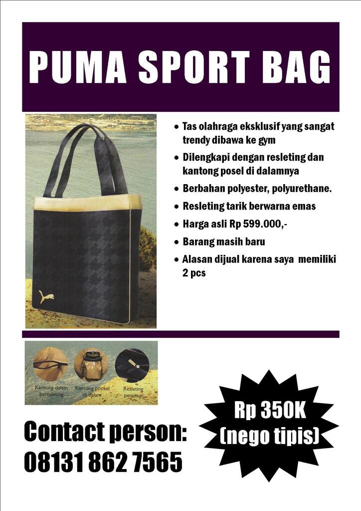 DIJUAL PUMA SPORT BAG dari Oriflame