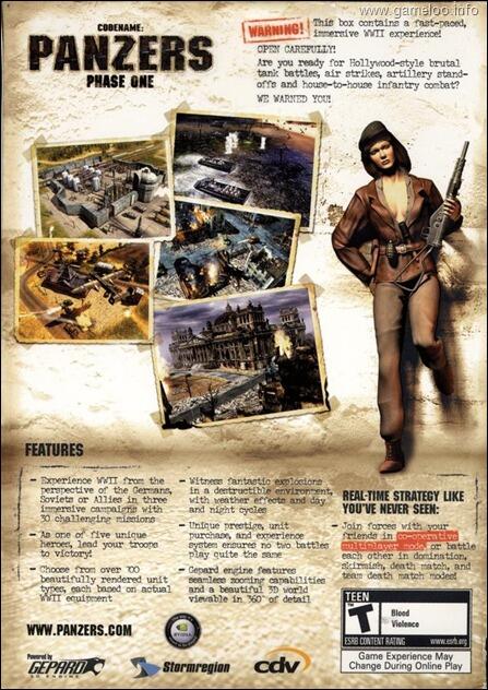 Game RTS Panzers Phase One-Two