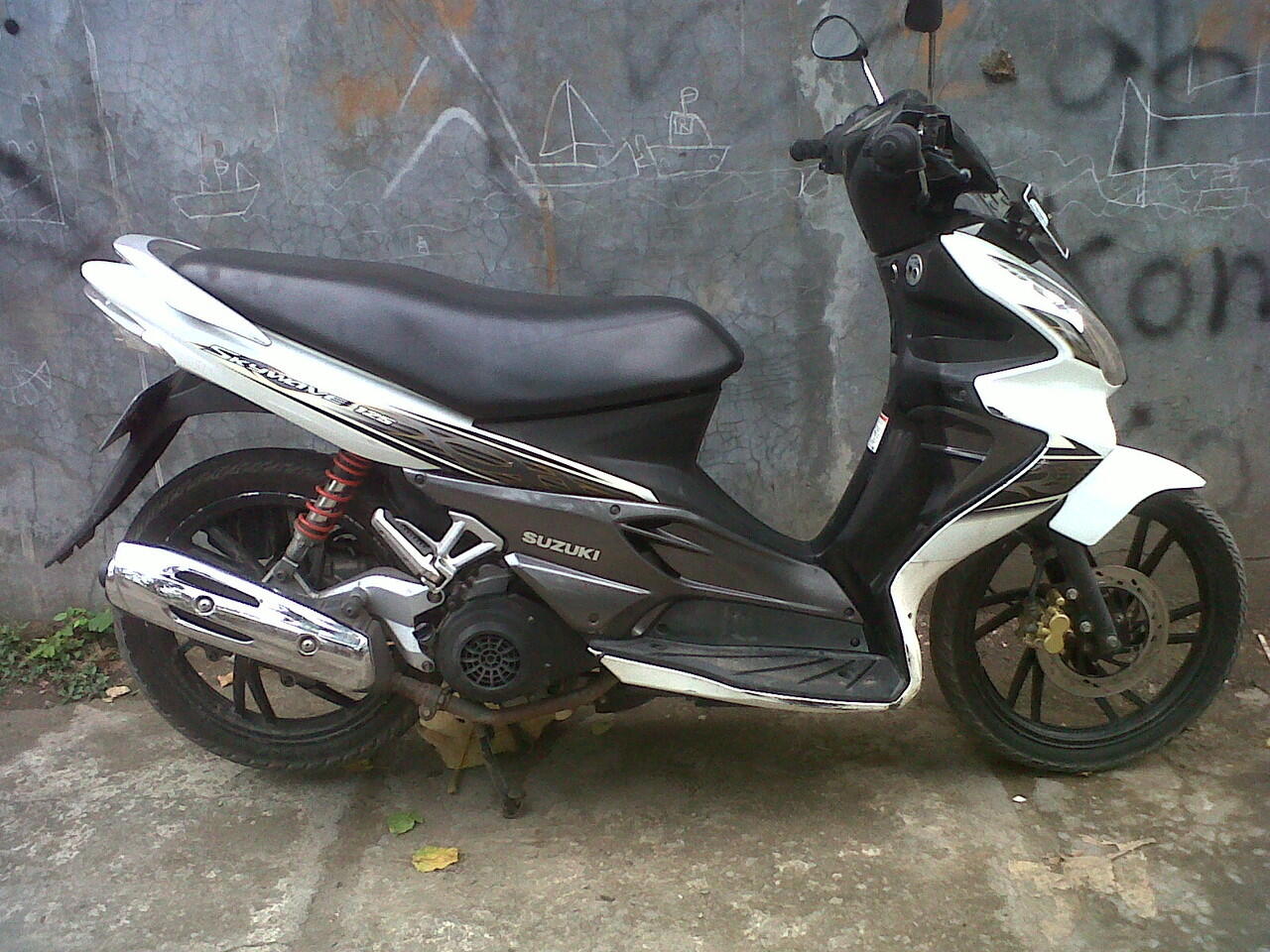 suzuki skywave putih 2008 bln 9 pajak baru kodya bandung