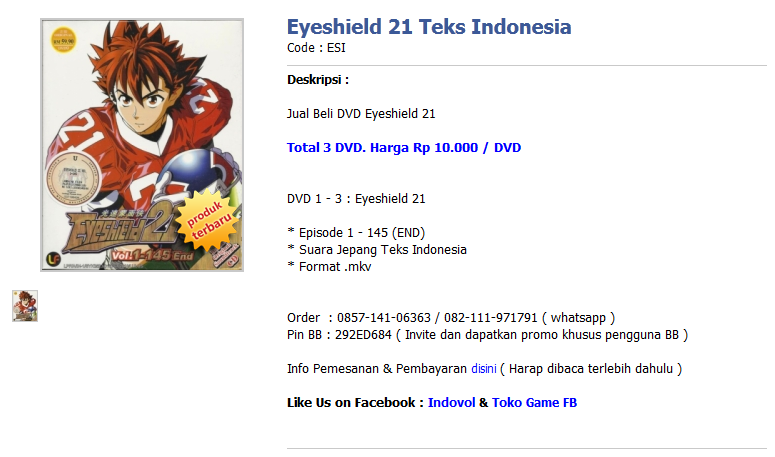 Jual DVD Anime Naruto,onepiece,bleach dan Voucher Game Online Terlengka