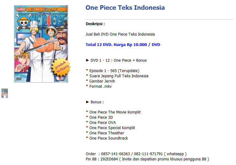 Jual DVD Anime Naruto,onepiece,bleach dan Voucher Game Online Terlengka
