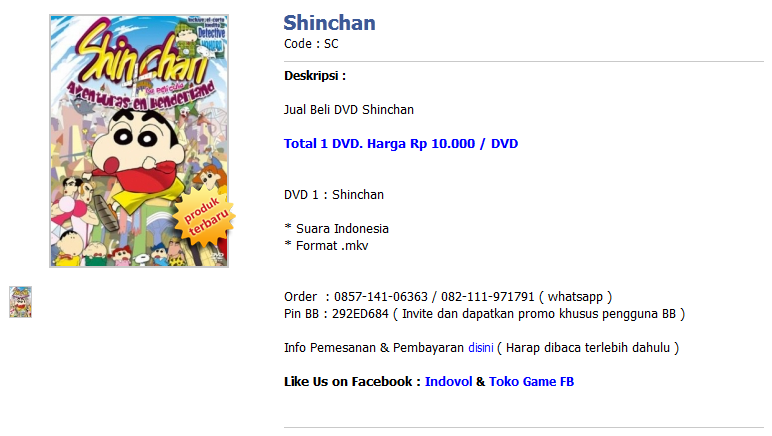 Jual DVD Anime Naruto,onepiece,bleach dan Voucher Game Online Terlengka