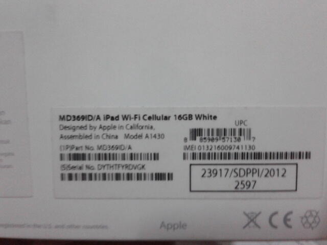 (WTS) IPAD 3 white 16 GB Wife+celular (jakarta)