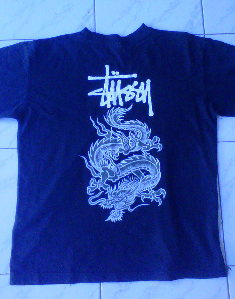 Jual Kaos second STUSSY Ori Hitam Jogja Murah