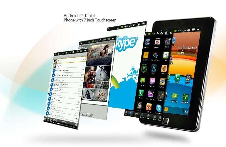 100% BARU VIA 8650 ANDROID TABLET PHONE 7" (BISA TELPON & SMS) WIFI / WEBCAM