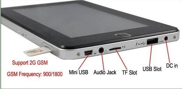 100% BARU VIA 8650 ANDROID TABLET PHONE 7" (BISA TELPON & SMS) WIFI / WEBCAM