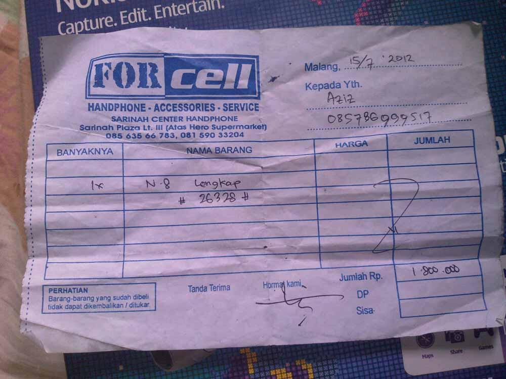 &#91;WTS&#93; Nokia N8 rusak (Malang Only)