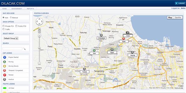 Lacak Posisi Mobil dan Motor dengan Dilacak.com