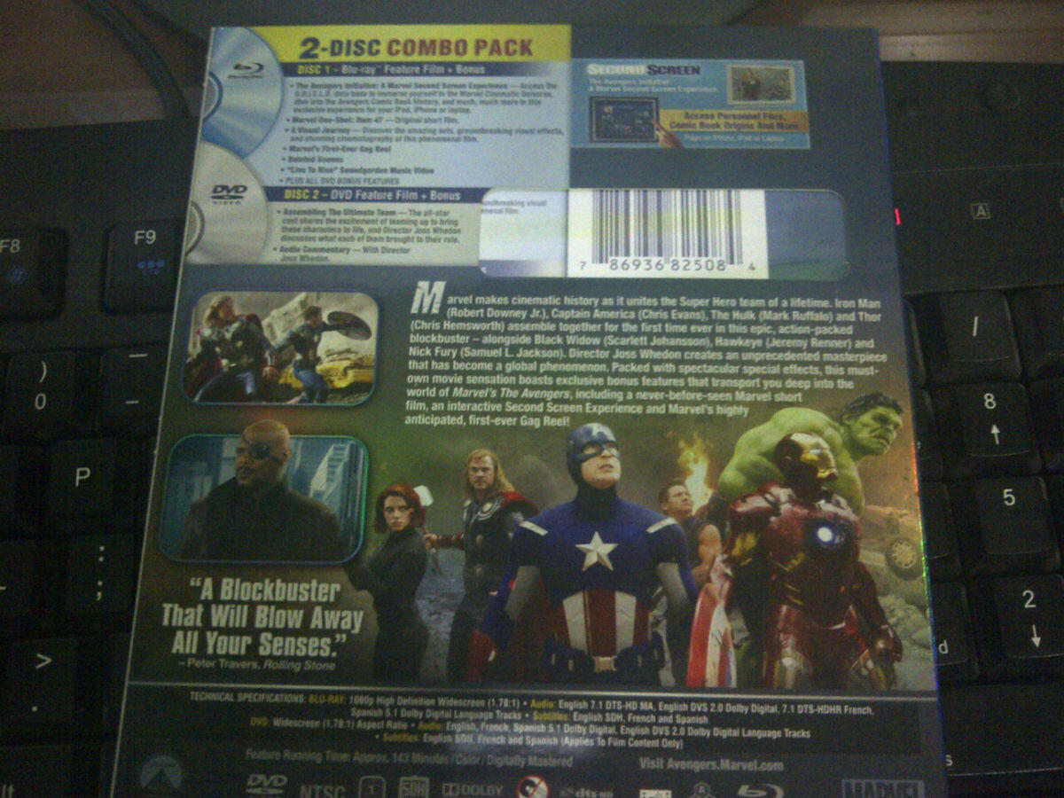 The Avengers - Two-Disc Blu-ray/DVD Combo - NEW