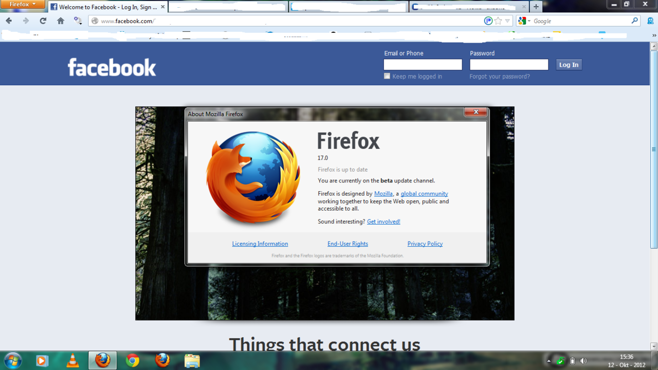 ini dia tampiLan Mozilla Firefox 17 .