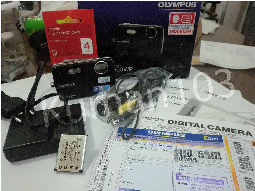 Murah Meriah Kamera Digital Olympus Stylus-550WP Black-Water Resistant