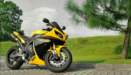 YAMAHA R1 2010 CADMIUM YELLOW FULL AFTERMARKETS - RARE COLOUR ONLY 1 IN INDONESIA