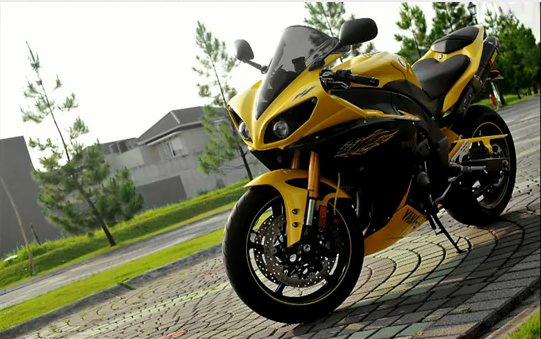 YAMAHA R1 2010 CADMIUM YELLOW FULL AFTERMARKETS - RARE COLOUR ONLY 1 IN INDONESIA