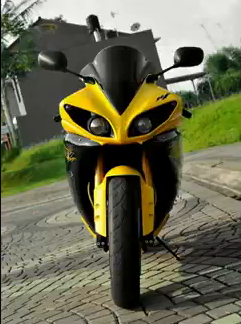 YAMAHA R1 2010 CADMIUM YELLOW FULL AFTERMARKETS - RARE COLOUR ONLY 1 IN INDONESIA