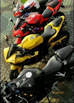 YAMAHA R1 2010 CADMIUM YELLOW FULL AFTERMARKETS - RARE COLOUR ONLY 1 IN INDONESIA