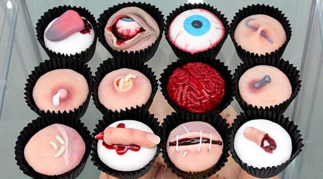 Kue Seram Bentuk Organ Tubuh Manusia Kena Penyakit