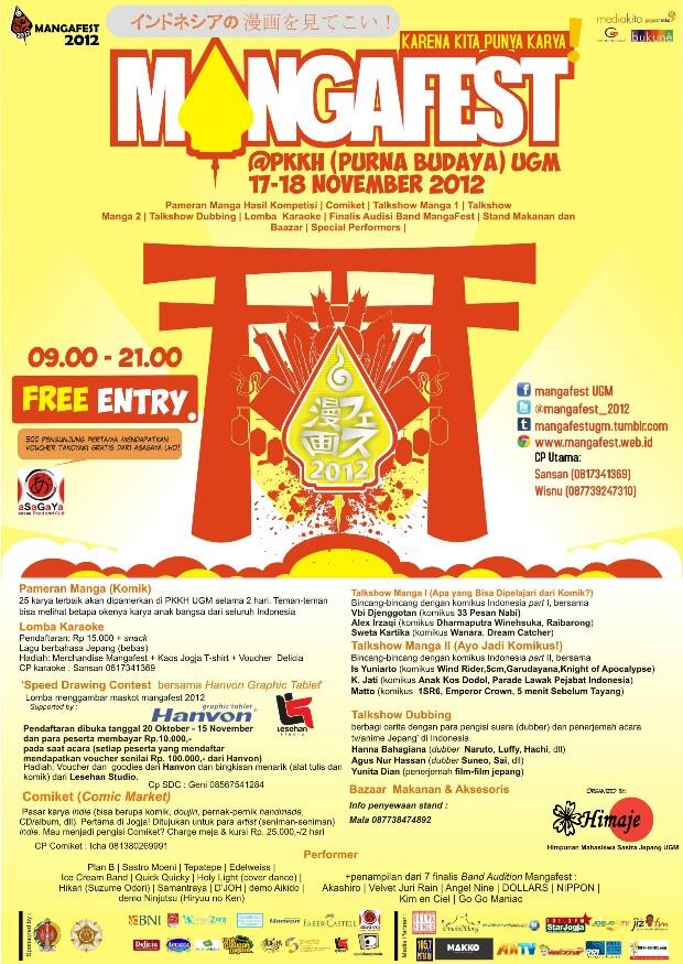 Manga Fest Jogja 17-18 November 2012