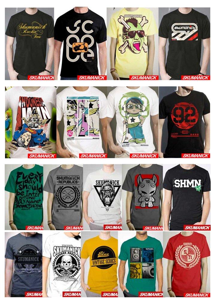 JUAL kaos / t-shirt Casual Cowo / Cewe. Eceran & Grosiran