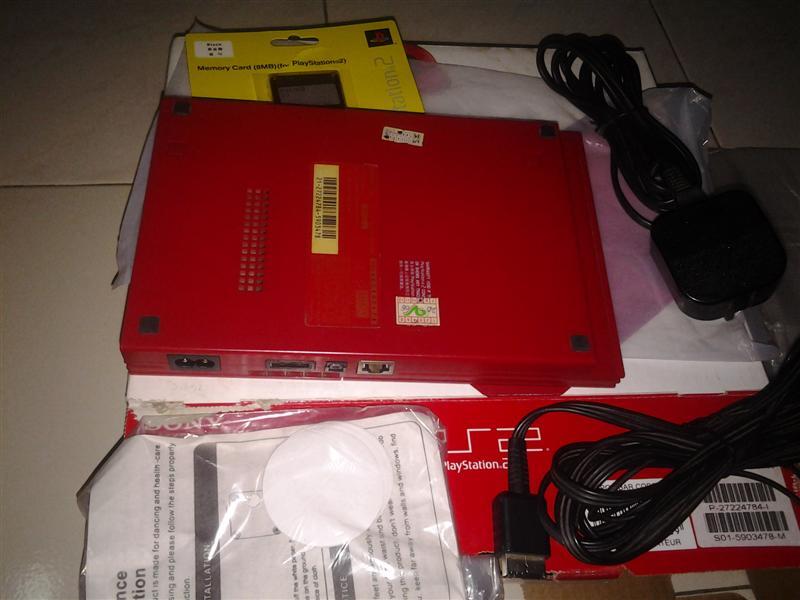 Jual tv tabung toshiba bomba 29" + ps2 90006 red (limited edition)