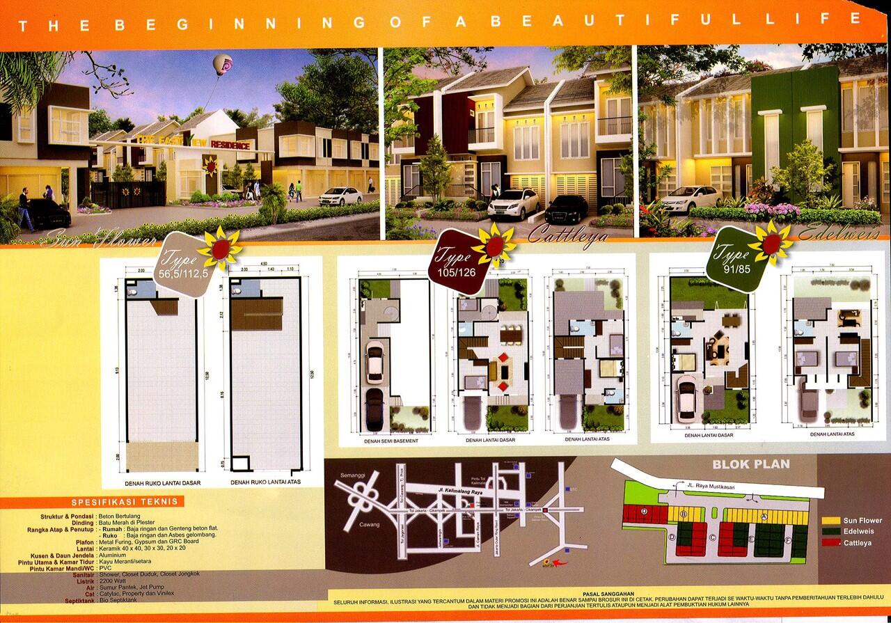 Rumah MEWAH & MURAH, Deket EXIT TOL BEKASI TIMUR.. Sistem Cluster & BEBAS BANJIR