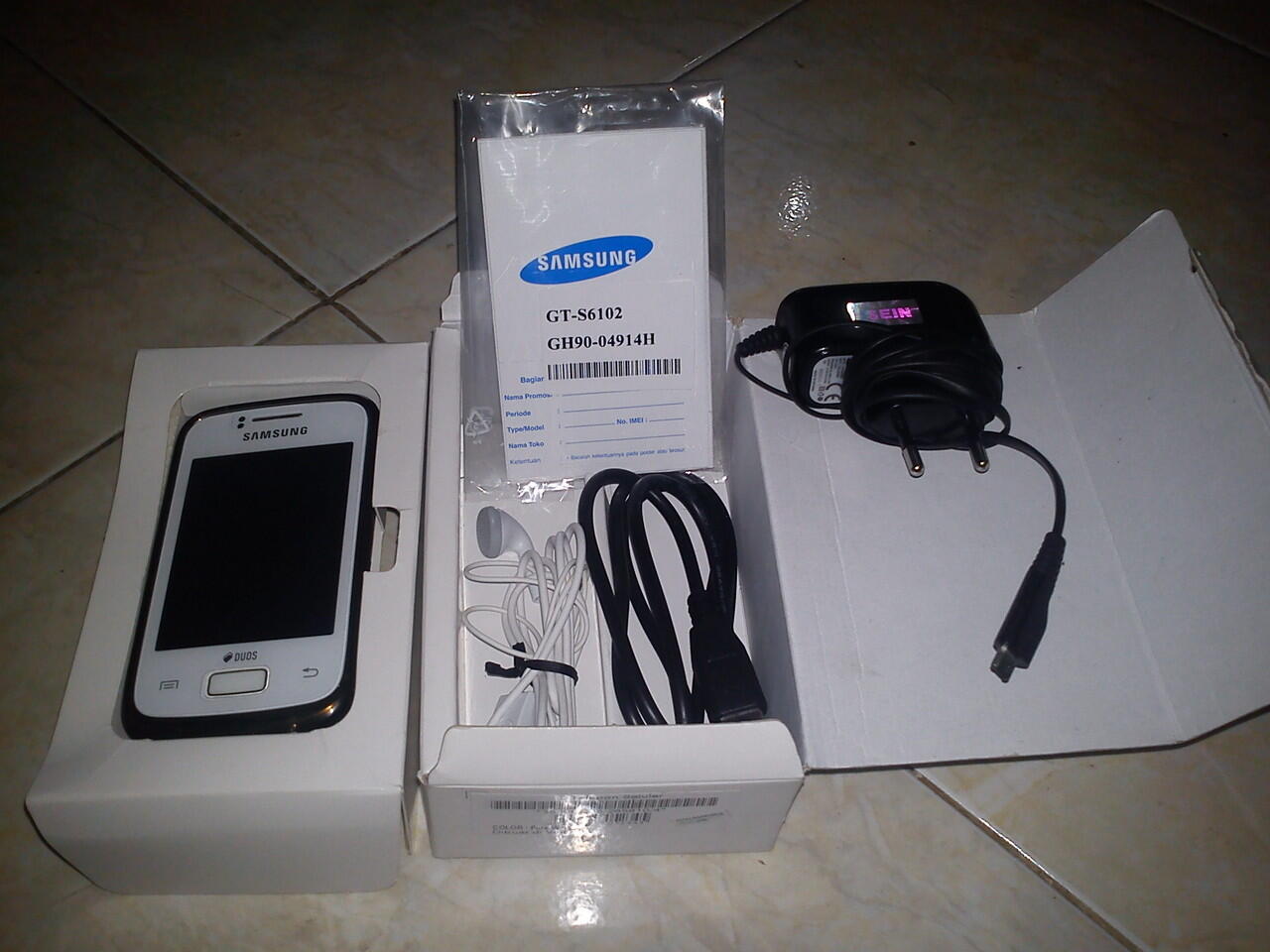 samsung galaxy Y duos s6102 fullset mulus segel garansi