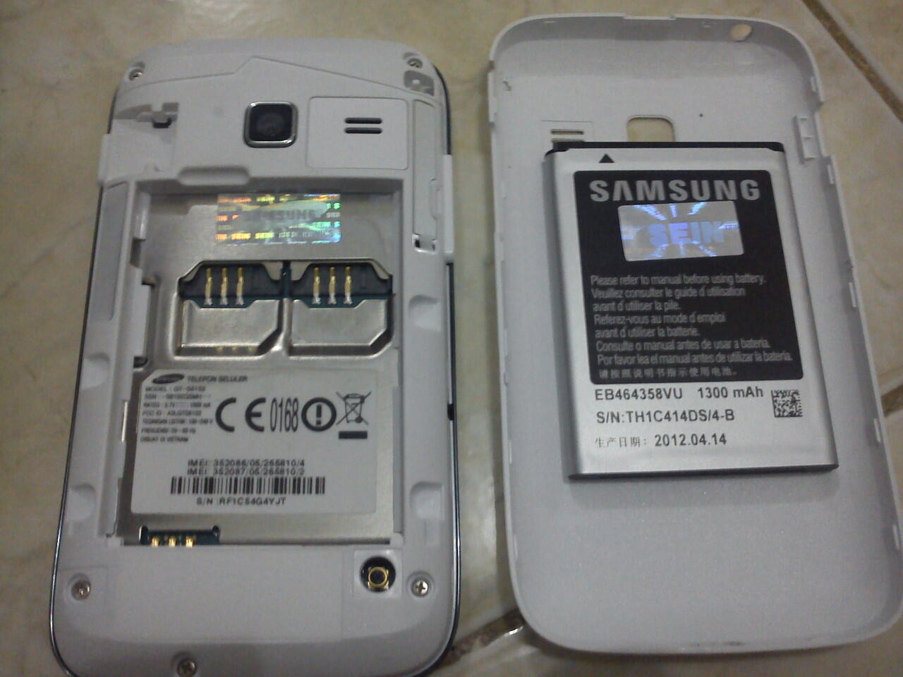 samsung galaxy Y duos s6102 fullset mulus segel garansi